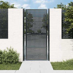 vidaXL Portail de jardin Anthracite 100x200 cm Acier