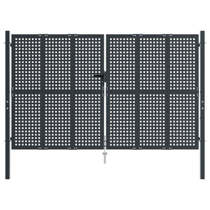 Gartentor Anthrazit 300x200 cm Stahl