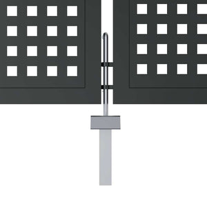 Gartentor Anthrazit 400x175 cm Stahl