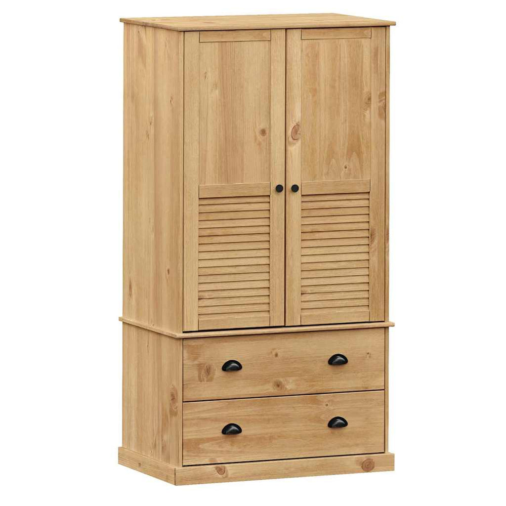 Kiefer Kleiderschrank Massivholz 90x170 cm