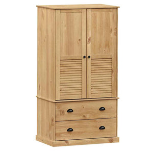 Kiefer Kleiderschrank Massivholz 90x170 cm