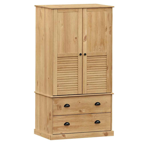 Kiefer Kleiderschrank Massivholz 90x170 cm