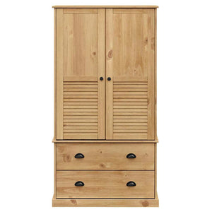 Kiefer Kleiderschrank Massivholz 90x170 cm