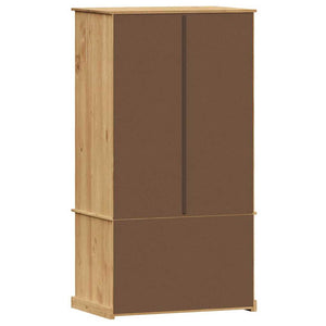 Kiefer Kleiderschrank Massivholz 90x170 cm