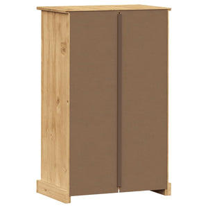 vidaXL Meuble à chaussures VIGO 60x35x96 cm bois de pin massif