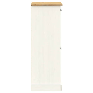 Weißer Schuhschrank Kiefer Massivholz 60 cm