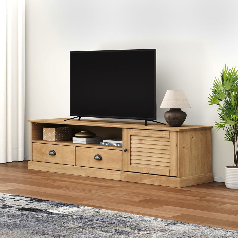 Massivholz TV-Schrank Kiefer 156 cm