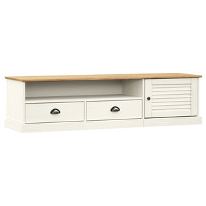 TV-Schrank VIGO Weiß Kiefer Massivholz 156 cm