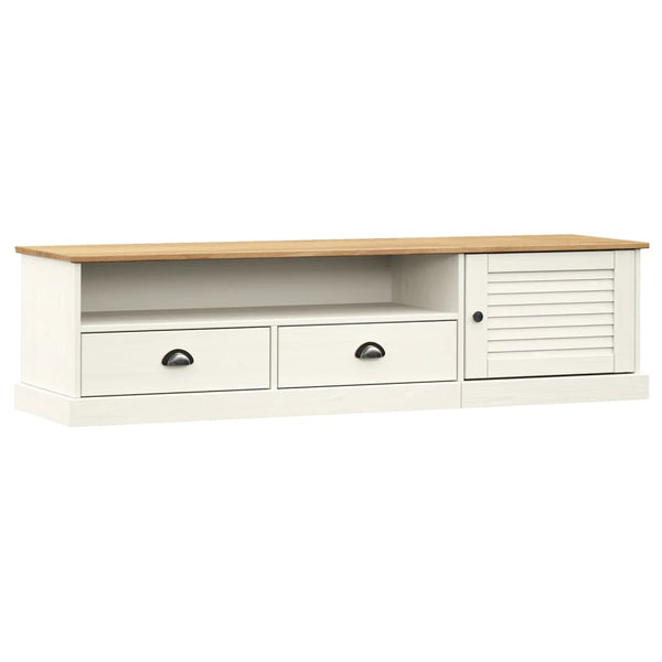 TV-Schrank VIGO Weiß Kiefer Massivholz 156 cm