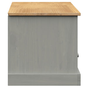 TV-Schrank Grau Kiefer Massivholz 156cm