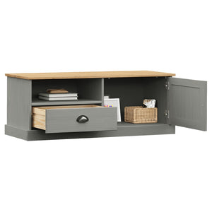 Grauer TV-Schrank aus Kiefernholz 106 cm