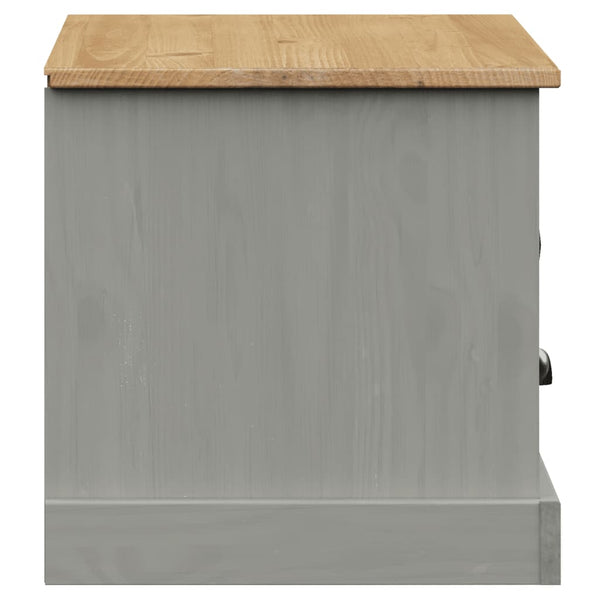 Grauer TV-Schrank aus Kiefernholz 106 cm
