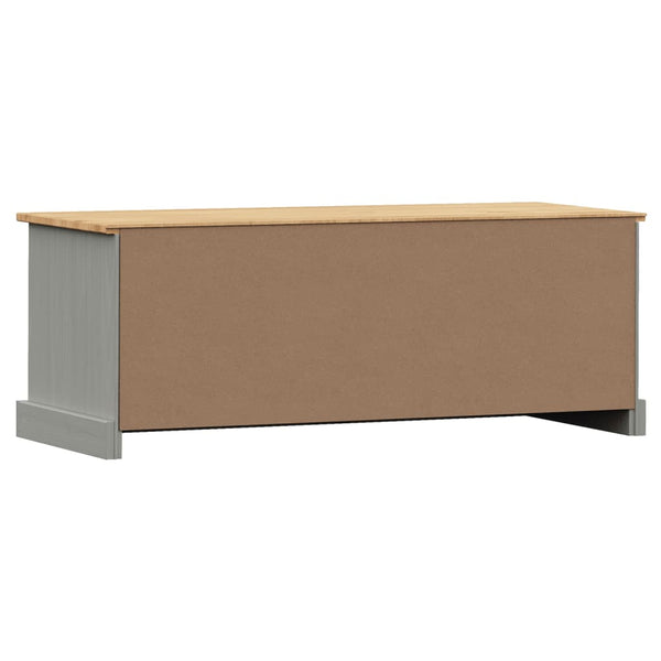 Grauer TV-Schrank aus Kiefernholz 106 cm