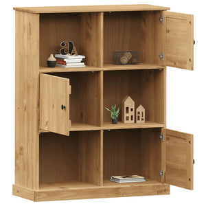Bücherregal Kiefer Massivholz 90x114,5 cm