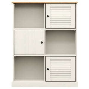 Bücherregal Weiß Kiefer Massivholz 90cm