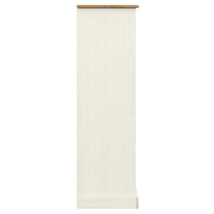 Bücherregal Weiß Kiefer Massivholz 90cm