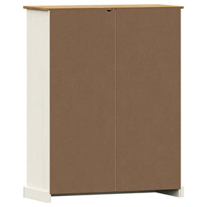 Bücherregal Weiß Kiefer Massivholz 90cm