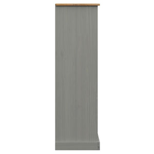 vidaXL Bibliothèque VIGO Gris 90x35x114,5 cm Bois de pin massif
