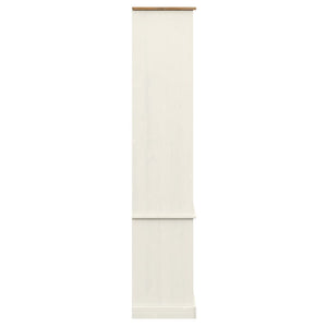 Weiße Holzvitrine VIGO Kiefer Massiv 85x170 cm