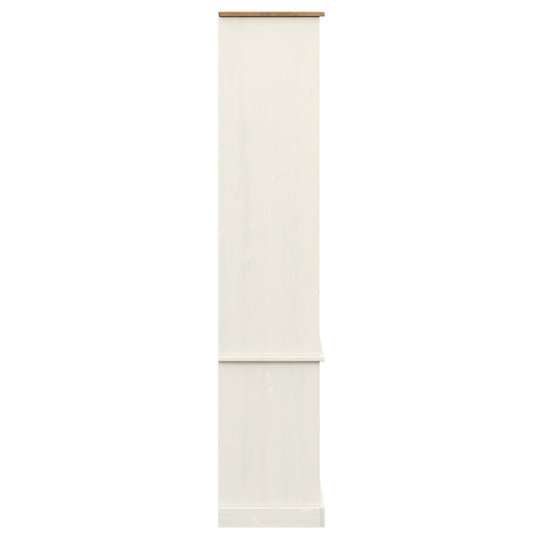 Weiße Holzvitrine VIGO Kiefer Massiv 85x170 cm