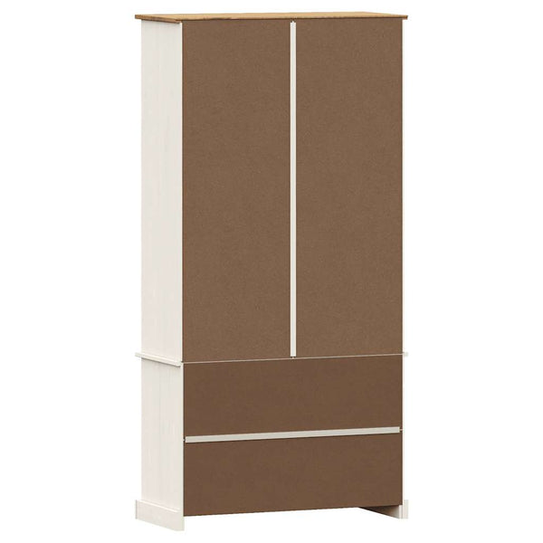 Bücherregal VIGO Weiß Kiefer Massivholz 85x170 cm