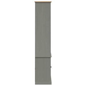 Bücherregal VIGO Grau Kiefer Massivholz 85x170 cm