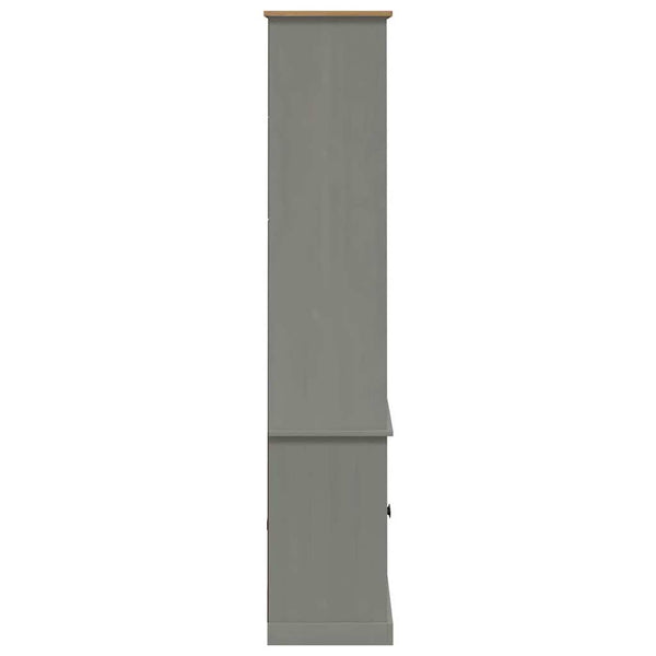 Bücherregal VIGO Grau Kiefer Massivholz 85x170 cm