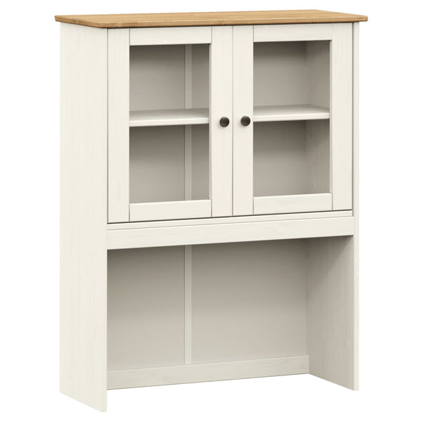 VIGO Sideboard Aufsatz Weiß Kiefer Massivholz 78x100 cm