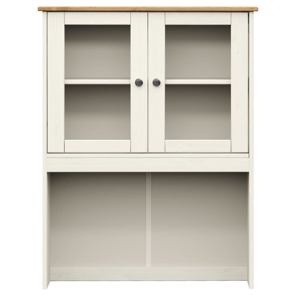 VIGO Sideboard Aufsatz Weiß Kiefer Massivholz 78x100 cm