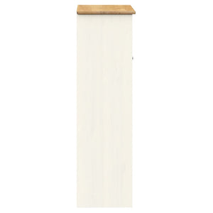 VIGO Sideboard Aufsatz Weiß Kiefer Massivholz 78x100 cm