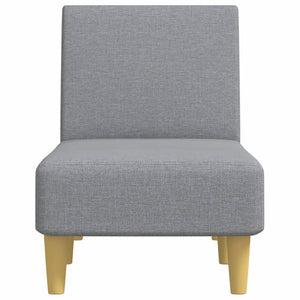 Hellgraue Stoff Chaiselongue