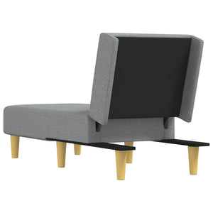 Hellgraue Stoff Chaiselongue
