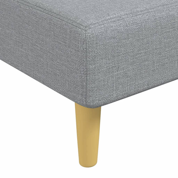 Hellgraue Stoff Chaiselongue