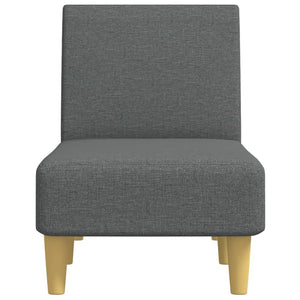 Dunkelgraue Stoff Chaiselongue