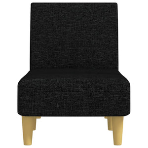 Schwarze Stoff Chaiselongue