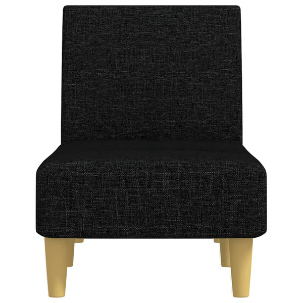 Schwarze Stoff Chaiselongue