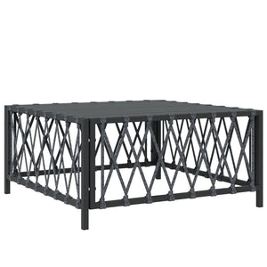vidaXL Salon de jardin 9 pcs avec coussins Acier anthracite