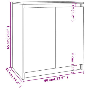 Kiefer Beistellschrank Massivholz 60x65 cm