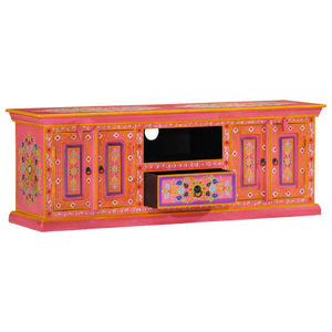Rosa TV-Schrank Mango Massivholz 110 cm