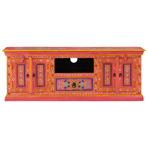 Rosa TV-Schrank Mango Massivholz 110 cm