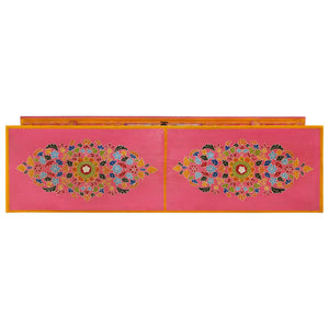 Rosa TV-Schrank Mango Massivholz 110 cm