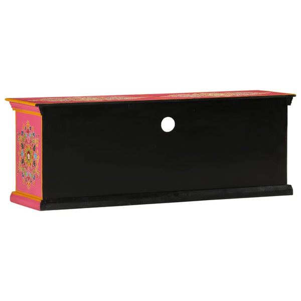 Rosa TV-Schrank Mango Massivholz 110 cm
