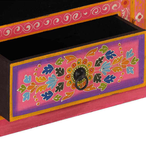 Rosa TV-Schrank Mango Massivholz 110 cm