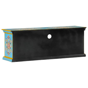 Blauer TV-Schrank Mango Massivholz 110cm