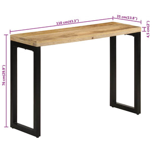 Konsolentisch Mango Massivholz 110cm