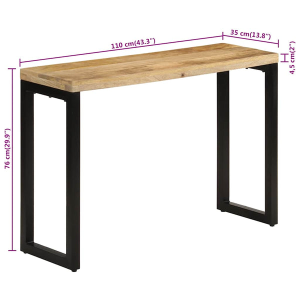Konsolentisch Mango Massivholz 110cm