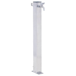 vidaXL Colonne d'eau de jardin 40 cm acier inoxydable Carré