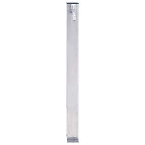 vidaXL Colonne d'eau de jardin 40 cm acier inoxydable Carré