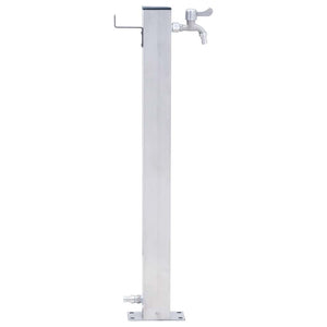 Edelstahl Wassersäule Quadratisch 60cm