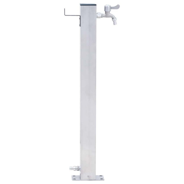 Edelstahl Wassersäule Quadratisch 60cm